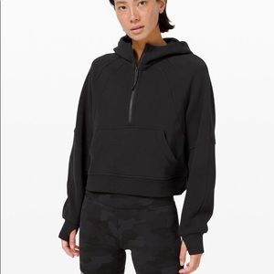 Lululemon Scuba Oversized 1/2 Zip Hoodie in Black XS/S